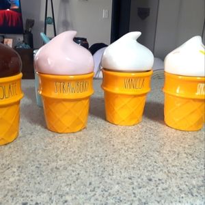 VHTF Rae Dunn Ice Cream Candle Collection